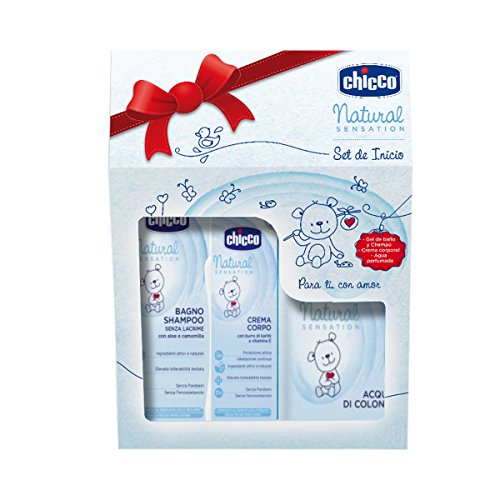 Chicco Natural Sensation - Set de inicio: gel + champú + agua perfumada Chicco Natural Sensation - Set de inicio: gel + champú + agua perfumada