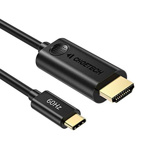 CHOETECH Cable USB C a HDMI, [4K@60Hz] Cable HDMI a USB Tipo C 3.1 para MacBook Pro/Macbook Air2020/2019/2018, iMac 2017,iPad Pro, Galaxy S20/S10/S10E/S9/S8/Note10, Huawei P40/P30/Mate 30 Pro/Mate 20