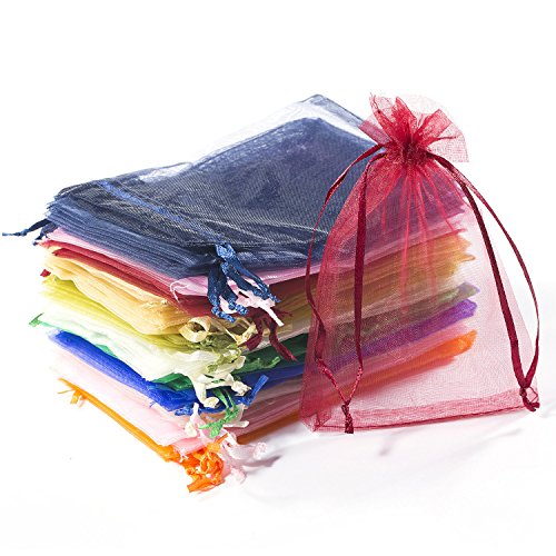 Comius Bolsitas de Tela para Regalos, 100 Piezas Bolsas de Organza de Regalo para Boda Favores y Joyas (10 * 15cm) Comius Bolsitas de Tela para Regalos, 100 Piezas Bolsas de Organza de Regalo para Boda Favores y Joyas (10 * 15cm)