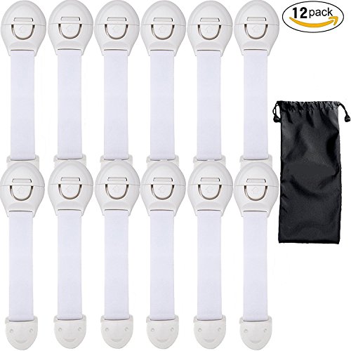 CompraFun 12Pcs Cerraduras de Seguridad para Niños, Cierre Alargado Seguridad Bebés, Bloqueo de Seguridad para Armarios Cajones Puertas Electrodomésticos Adhesivo 3M, Cuidado para Bebé Niños. CompraFun 12Pcs Cerraduras de Seguridad para Niños, Cierre Alargado Seguridad Bebés, Bloqueo de Seguridad para Armarios Cajones Puertas Electrodomésticos Adhesivo 3M, Cuidado para Bebé Niños.