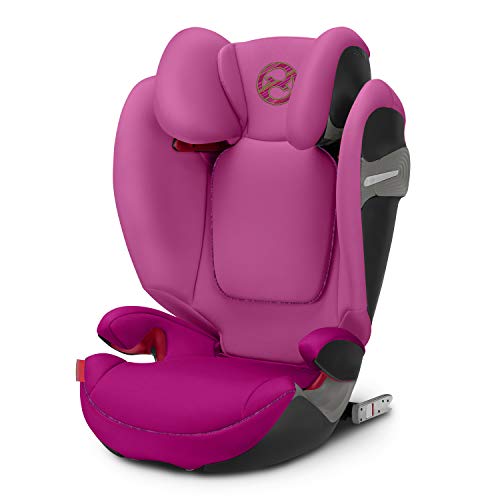 Cybex Gold - Silla de coche Solution S-Fix, para coches con y sin Isofix, Grupo 2/3 (15-36 kg), Desde los 3 hasta los 12 años aprox., Rosa (Fancy Pink)