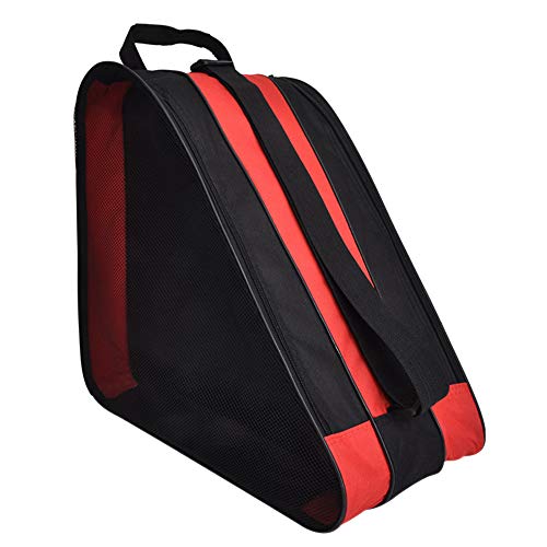 DAZISEN Skate Bag - Tela Oxford Respirable Impermeable Bolsa Patines de Linea para Niños, Rojo, 39 * 20 * 38cm