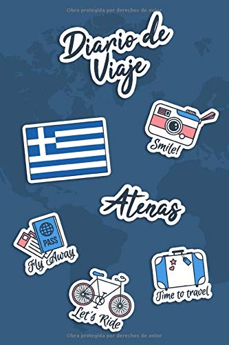 Diario de Viaje Atenas: Diario de Viaje | 106 páginas, 15.24 cm x 22.86 cm | Para acompañarle durante su estancia.