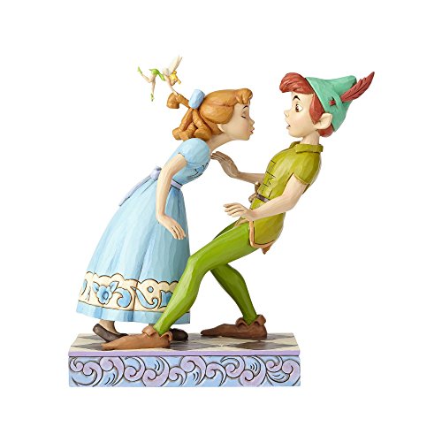 Disney Un Beso Inesperado Figurina de Peter Pan y Wendy, Resina, Multicolor, 12.7 x 8.9 x 19.3 cm Disney Un Beso Inesperado Figurina de Peter Pan y Wendy, Resina, Multicolor, 12.7 x 8.9 x 19.3 cm