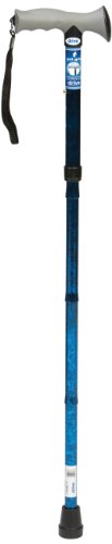 Drive Medical 10370BC-6 - Bastón plegable con empuñadura de gel, color azul Drive Medical 10370BC-6 - Bastón plegable con empuñadura de gel, color azul