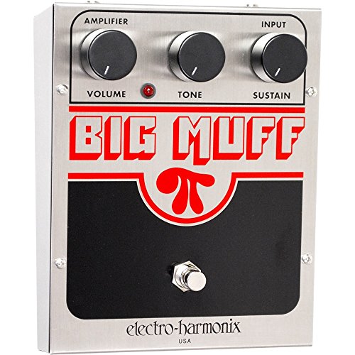 Electro-Harmonix USA Big Muff Big Muff Pi - Pedal de distorsión para guitarra, color plateado