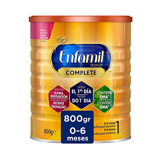 Enfamil Complete 1 - Leche Infantil para Lactantes Bebés de 0 a 6 Meses de Edad, 800 gr Enfamil Complete 1 - Leche Infantil para Lactantes Bebés de 0 a 6 Meses de Edad, 800 gr
