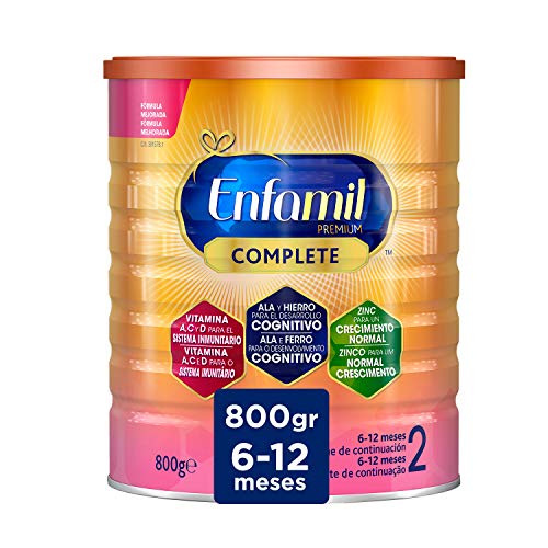 Enfamil Complete 2 - Leche Infantil de Continuación para Lactantes Bebés de 6 a 12 Meses, 800 gr Enfamil Complete 2 - Leche Infantil de Continuación para Lactantes Bebés de 6 a 12 Meses, 800 gr