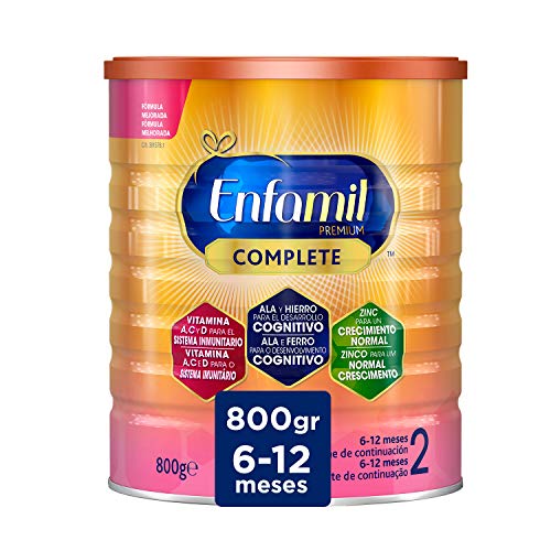 Enfamil Complete 2 - Leche Infantil de Continuación para Lactantes Bebés de 6 a 12 Meses, 800 gr