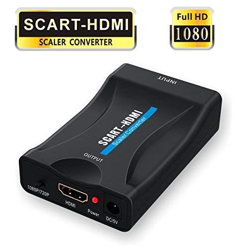 Euroconector a HDMI, GANA Scart a HDMI Convertidor 1080P Scart to HDMI Adaptador 60Hz HD para HDTV STB Xbox PS3 Sky DVD BLU-Ray