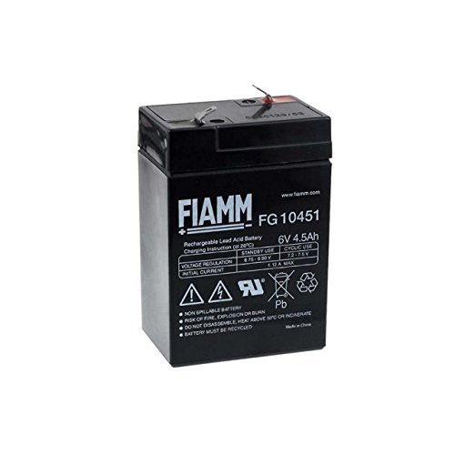 FIAMM Recambio de Batería para Peg Perego Feber Injusa Smoby Diamec 6V 4 5Ah1 FIAMM Recambio de Batería para Peg Perego Feber Injusa Smoby Diamec 6V 4 5Ah1