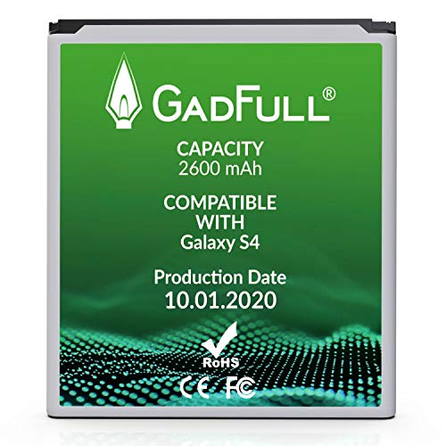 GadFull Batería de reemplazo para Samsung Galaxy S4 | 2020 Fecha de producción | Corresponde al Original EB-B600BE | Compatible con Galaxy S4 i9500 | LTE i9505 batería de Repuesto