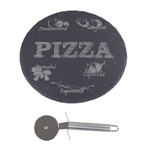 Genérico - Piedra para Pizza con cortapizzas