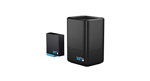 GoPro AJDBD-001-EU, Cargador de batería dual y batería para Hero 8/7/6, Tamaño Único, Negro GoPro AJDBD-001-EU, Cargador de batería dual y batería para Hero 8/7/6, Tamaño Único, Negro