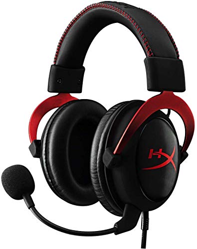 HyperX KHX-HSCP-RD Cloud II - Cascos de Gaming para PC/PS4/Mac, Negro/Rojo HyperX KHX-HSCP-RD Cloud II - Cascos de Gaming para PC/PS4/Mac, Negro/Rojo