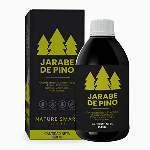 Jarabe de Pino|Complemento Alimenticio con Vitamina C , Propóleo y Minerales|Refuerza el sistema Inmune||Alivia los Síntomas de la Tos Mejorando las molestias en Pecho y Garganta| 100% Natural|250ml