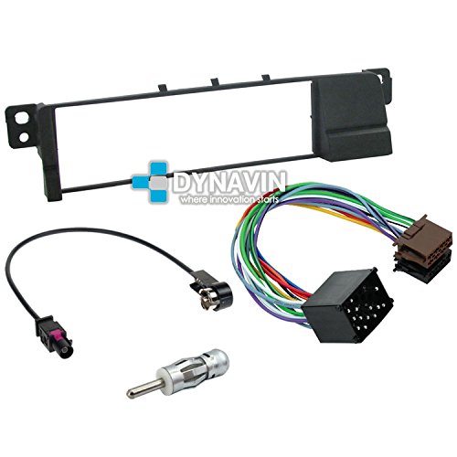 KIT-E46.117 - BMW SERIE 3 E46 (1999-2007) KIT DE INSTALACION (MARCO ADAPTADOR, CONECTOR ISO, Y 2 ADAPTADORES DE ANTENA)