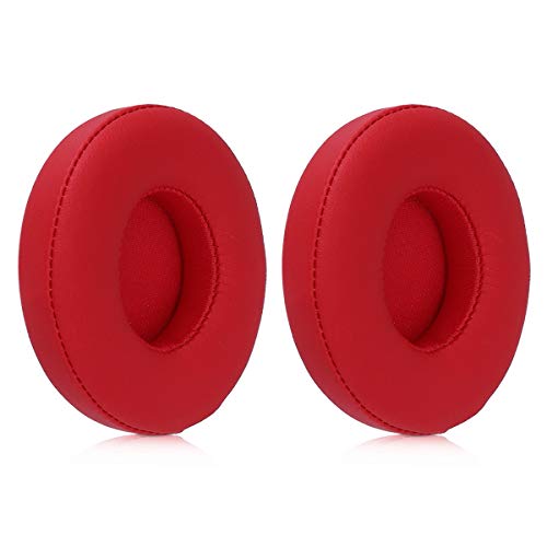 kwmobile 2X Almohadillas para Auriculares Compatible con Beats Solo 2 Wireless / 3 - Almohadilla de Cuero sintético para Cascos