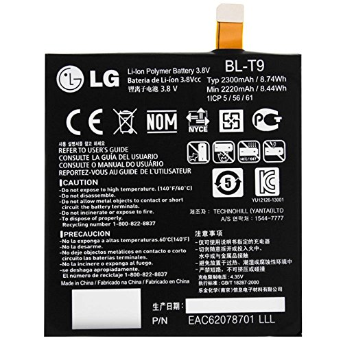 LG Batteria Originale per Nexus 5, D820 2300 Mah Li-Ion Bl-T9 Bulk