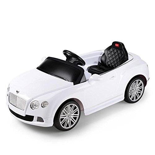 Licensed Bentley GTC 12V Electric Ride On Car With MP3 Input Player Colour White