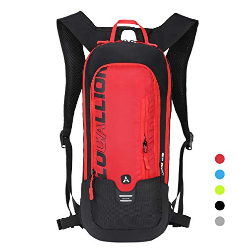 Local Lion 6L Mochilas de Hidratacion Ciclismo al Aire Libre de Unisex Multifuncional Impermeable de Poliester para Viaje Rojo Local Lion 6L Mochilas de Hidratacion Ciclismo al Aire Libre de Unisex Multifuncional Impermeable de Poliester para Viaje Rojo