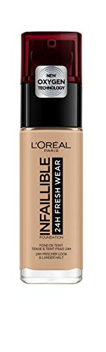 L'Oréal Paris Make-up designer24H Fresh Wear Base de Maquillaje de Larga Duración , Tono 235 Miel/Honey- 30 ml L'Oréal Paris Make-up designer24H Fresh Wear Base de Maquillaje de Larga Duración , Tono 235 Miel/Honey- 30 ml
