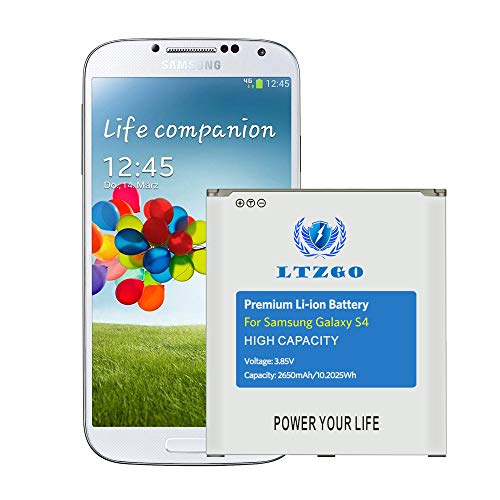 LTZGO Batería Compatible con Samsung Galaxy S4, 2650 mAh Batería de Alta Capacidad Reemplazo de Ion de Litio Compatible con Samsung Galaxy S4 batería