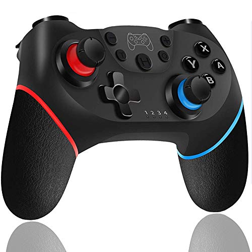 Mando Inalámbrico para Nintendo Switch y Switch Lite, Maegoo Bluetooth Mando Switch Pro Gamepad Joypad Joystick Admite Sensor 6 Gyro Axis Turbo y Dual Motor Vibration