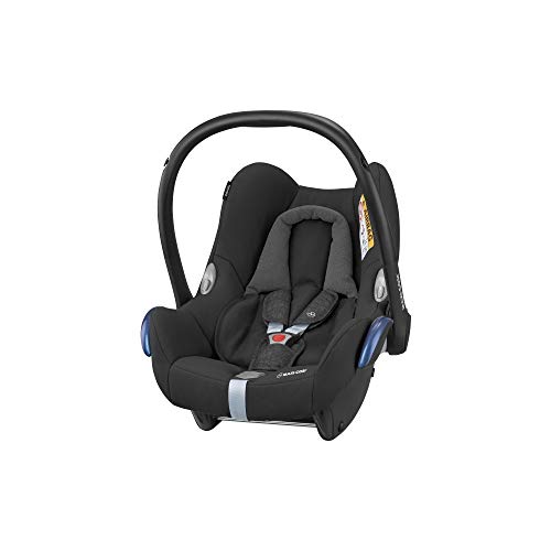 Maxi-Cosi CabrioFix, Silla de auto, reclinable y seguro para bebé, 0-12 meses, 0-13 kg, Nomad Black (negro)