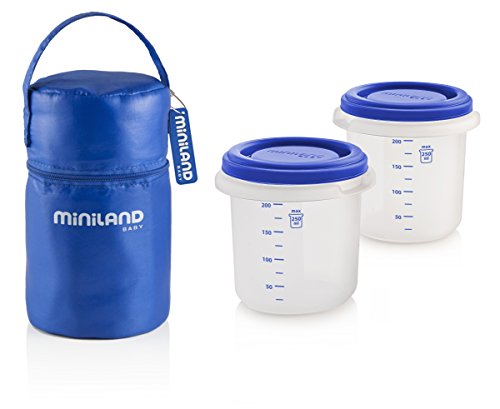 Miniland Pack-2-Go Hermisized - Herméticos con funda, color azul