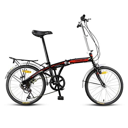 MTTKTTBD Portable Bicicleta Plegable, Adulto Folding Bike con Doble Freno de Disco,20 Pulgadas Rueda,Ligera First Class Urbana Bicic Plegable con Estructura de Acero de Alto Carbono