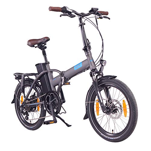 NCM London Bicicleta eléctrica Plegable, 250W, Batería 36V 15Ah 540Wh, 20" (Gris)