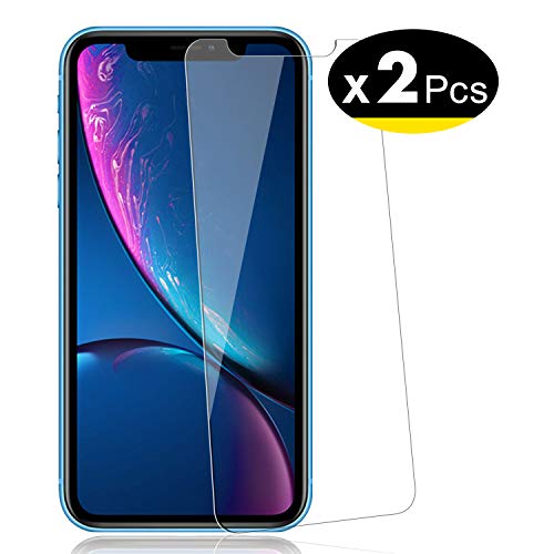 NEW'C 2 Unidades, Protector de Pantalla para iPhone 11, iPhone XR (6.1"), Vidrio Cristal Templado