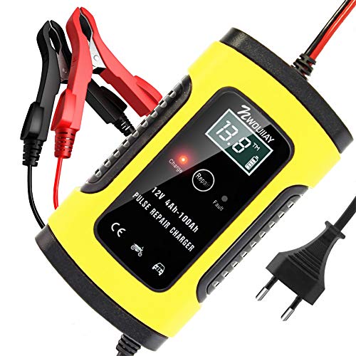 NWOUIIAY Cargador de Batería Coche Mantenimiento Automático Inteligente 6A 12V con Múltiples Protecciones para Coche Moto ATV RV Barco NWOUIIAY Cargador de Batería Coche Mantenimiento Automático Inteligente 6A 12V con Múltiples Protecciones para Coche Moto ATV RV Barco