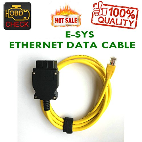 OBD Nueva Ethernet Enet RJ45 Interfaz OBDII Amarillo OBD2 E-SYS ICOM Codificación F-series-HR-Tool®