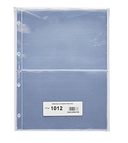 Pardo 101200 - Pack de 10 fundas para colección variada, 2 departamentos