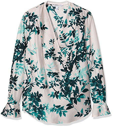 Pedro del Hierro Blusa Estampada, Greens, 40 para Mujer