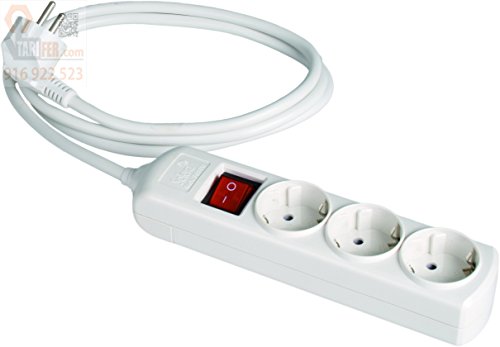 Portalamparas Y Accesorios Solera 8013Il - Base multiple 3x1.5mm 1.5mt 3t-tt int bl solera