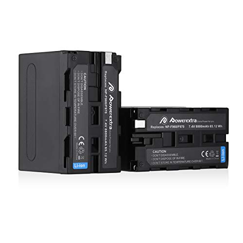 Powerextra Sony NP-F970 NP-F960 NP-F930 NP-F950 Sony Cámara 2 x Baterías 8800mAh Sony DCR-VX2100 DSR-PD150 DSR-PD170 FDR-AX1 HDR-AX2000 HDR-FX1 HDR-FX7 HDR-FX1000 HVL-LBPB Powerextra Sony NP-F970 NP-F960 NP-F930 NP-F950 Sony Cámara 2 x Baterías 8800mAh Sony DCR-VX2100 DSR-PD150 DSR-PD170 FDR-AX1 HDR-AX2000 HDR-FX1 HDR-FX7 HDR-FX1000 HVL-LBPB