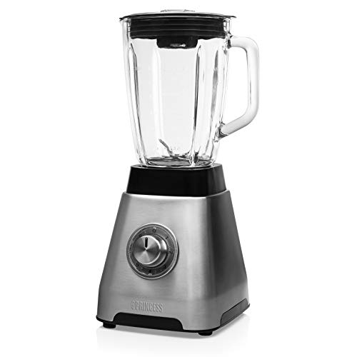 Princess 212079 - Batidora de vaso Power XL, capacidad de 1.75 L, 1250 W, 5 velocidades, botón de pulso, cuchillas de acero inoxidable, plata Princess 212079 - Batidora de vaso Power XL, capacidad de 1.75 L, 1250 W, 5 velocidades, botón de pulso, cuchillas de acero inoxidable, plata