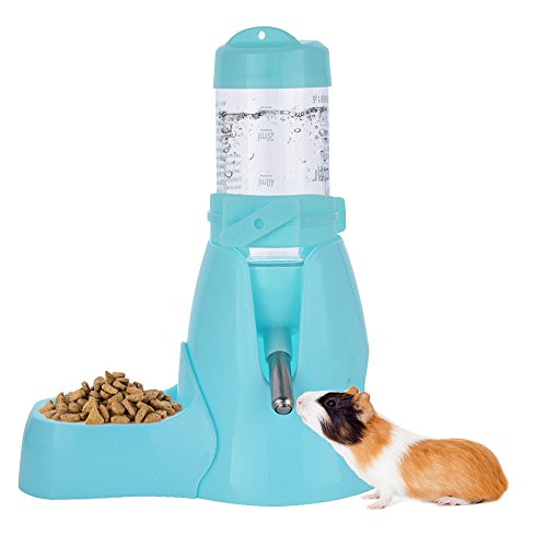 ShareWe Botella de Agua para Animales Dispensador Waterer Automático con Recipiente Tapa para Mascotas Gato Hamsters Ratas Cobayas Hurones Rabbits Conejos Animales pequeños