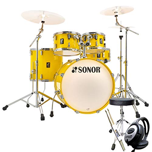 Sonor AQ1 - Set de batería y accesorios, color amarillo