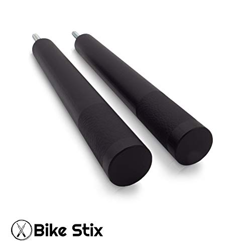 Soporte de pared para bicicleta: el soporte para bicicleta de madera de roble y piel se ha fabricado a mano de alta calidad – es un óptimo almacenamiento de bicicletas en casa en la