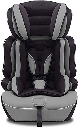 Star Ibaby Silla de Coche con Reductor de Viscofoam, Grupos 1/2/3 - (9 a 36 kg), Color Black Grey