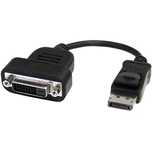 StarTech DP2DVIS - Adaptador conversor de vídeo DisplayPort a DVI, Negro
