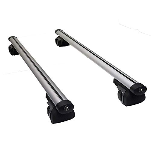 Summit SUM-003 Barra de techo para coches con rieles de guía, Aluminio, Conjunto de 2 Summit SUM-003 Barra de techo para coches con rieles de guía, Aluminio, Conjunto de 2