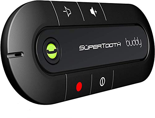 Supertooth Buddy - Kit de manos libres Bluetooth para coche, color negro Supertooth Buddy - Kit de manos libres Bluetooth para coche, color negro