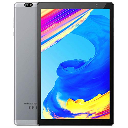 Tablet 10 Pulgadas Vankyo S20 Tableta de Procesador Octa-Core, 64GB ROM y 3G RAM, 8MP y 5MP Cámara, Android 9.0, WiFi, Pantalla HD IPS de 1280 × 800, GPS, FM, Bluetooth - Gris
