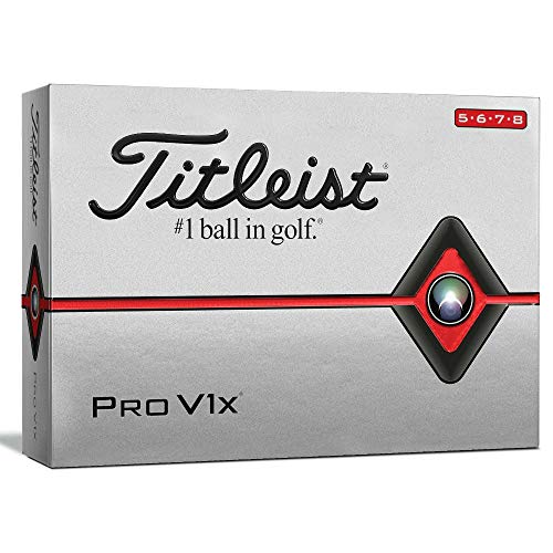 Titleist Pro V1 X High Number Bola de Golf, Hombres, Blanco, Talla Única