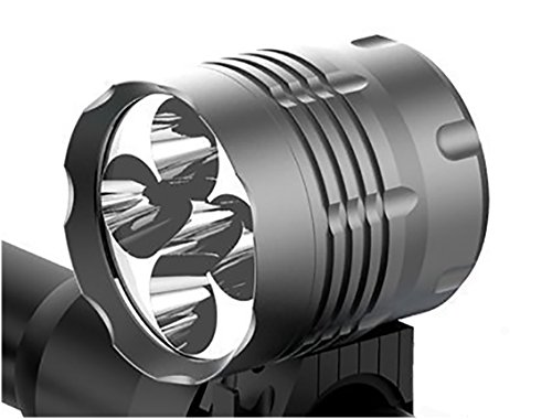 Tobole Faro Delantero 8000LM 5x LED CREE XM-L T6 para Bici Bicicleta MTB con Pack de Batería Recargable Tobole Faro Delantero 8000LM 5x LED CREE XM-L T6 para Bici Bicicleta MTB con Pack de Batería Recargable